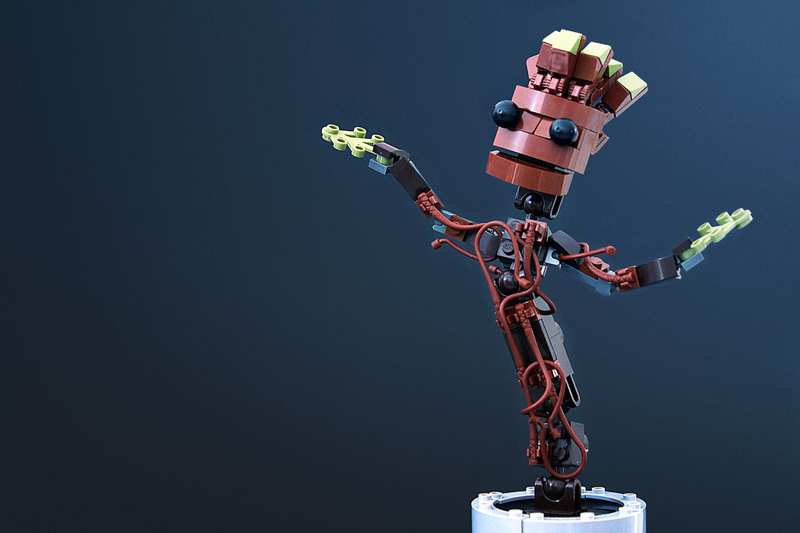 Illustration for article titled This trio of Lego Groot seedlings are the cutest thing today